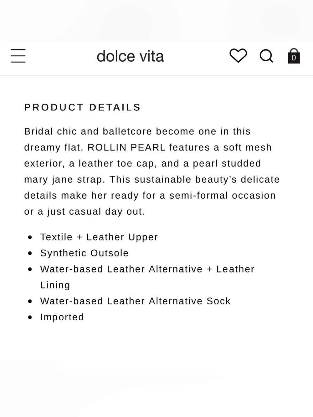 Dolce Vita Rollin Pearl Mesh Ballet Flats - Picture 8 of 9